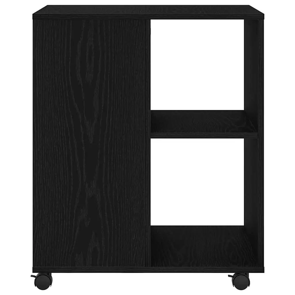 Storage Cabinet Black Oak 60x53x72.5cm Engineered Wood Office Home Furniture