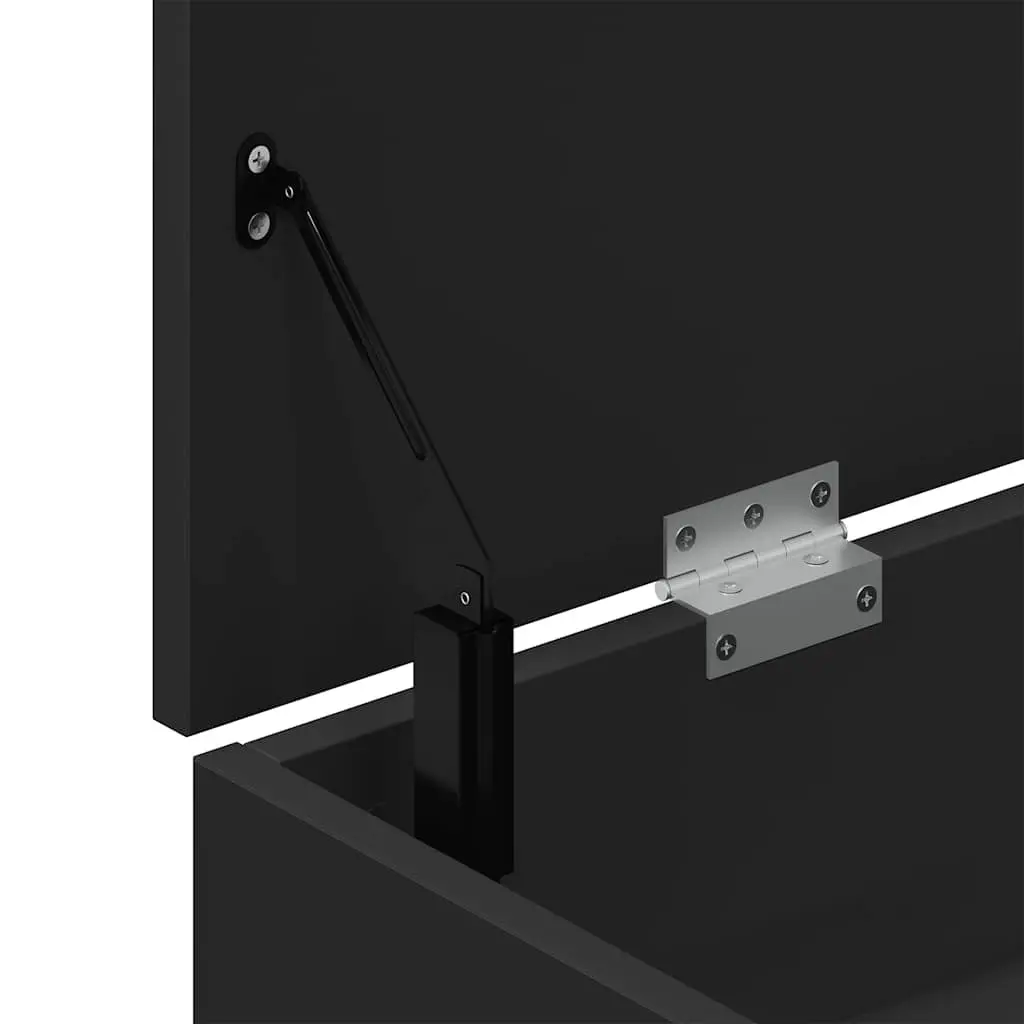Storage Bench Black Shoe Organiser Seating Furniture Entryway Rack 102cm