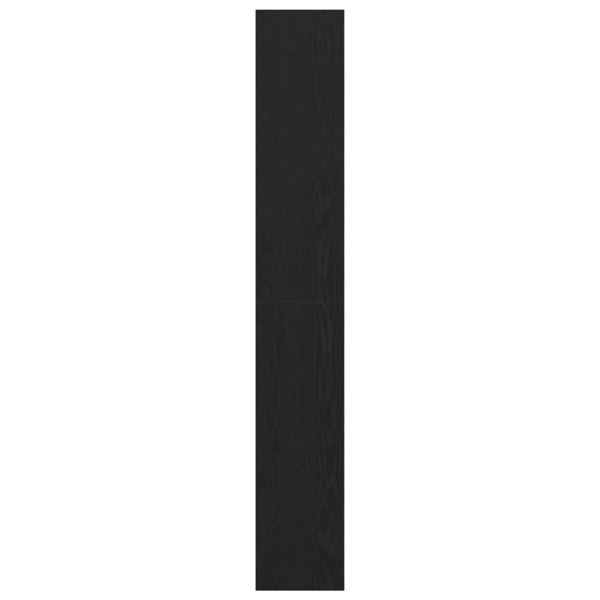 Book Cabinet Black Oak Engineered Wood Freestanding Shelving Unit Lounge Storage