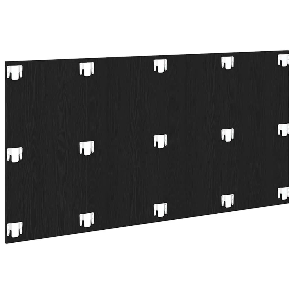 Wall-Mounted Bed Headboard Black Oak Engineered Wood 160cm