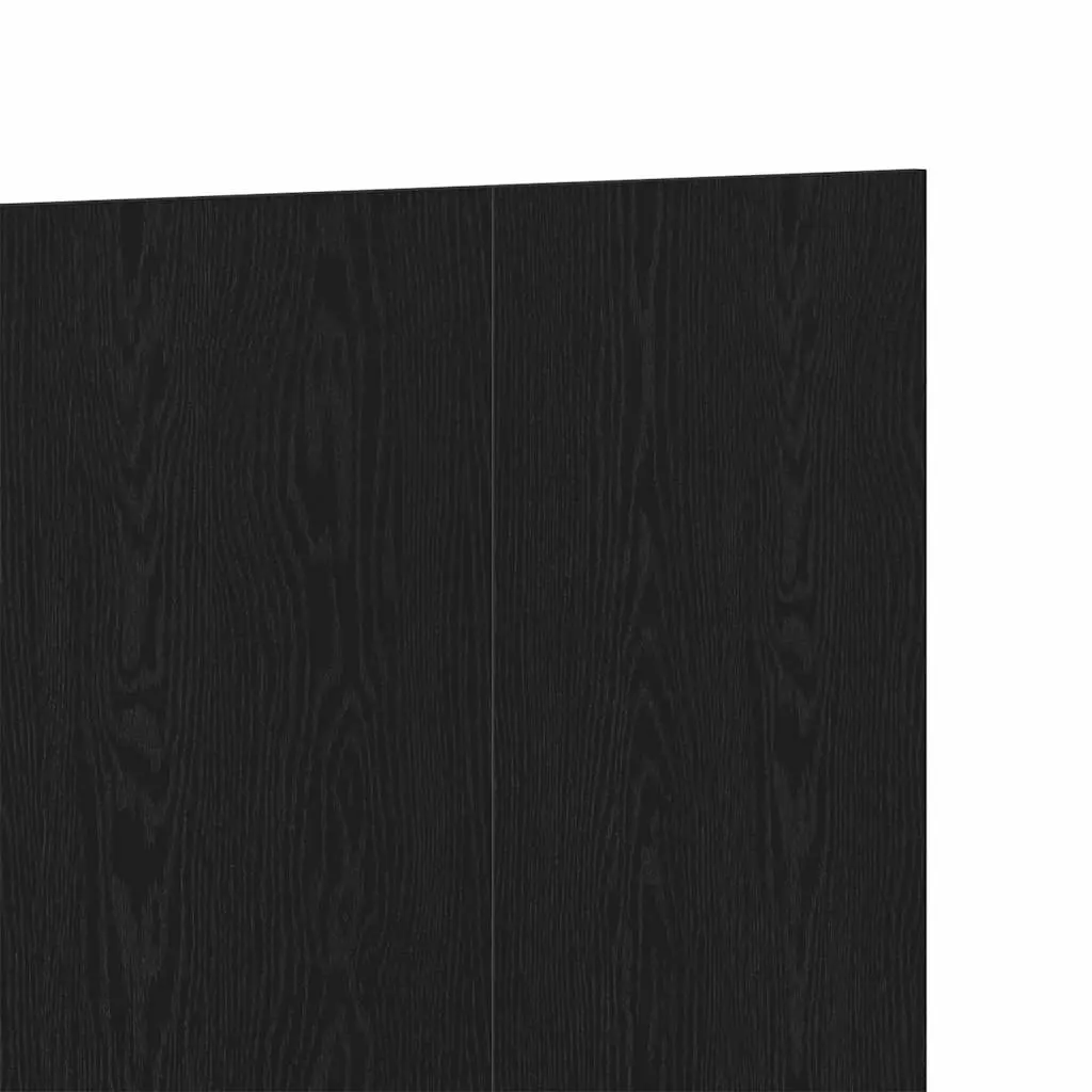 Wall-Mounted Bed Headboard Black Oak Engineered Wood 160cm