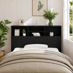Black Oak Headboard Cabinet: Practical & Valuable Storage