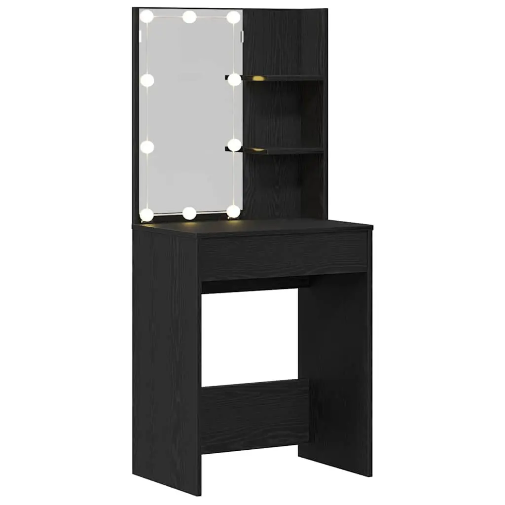 Black Dressing Table with Storage Solutions