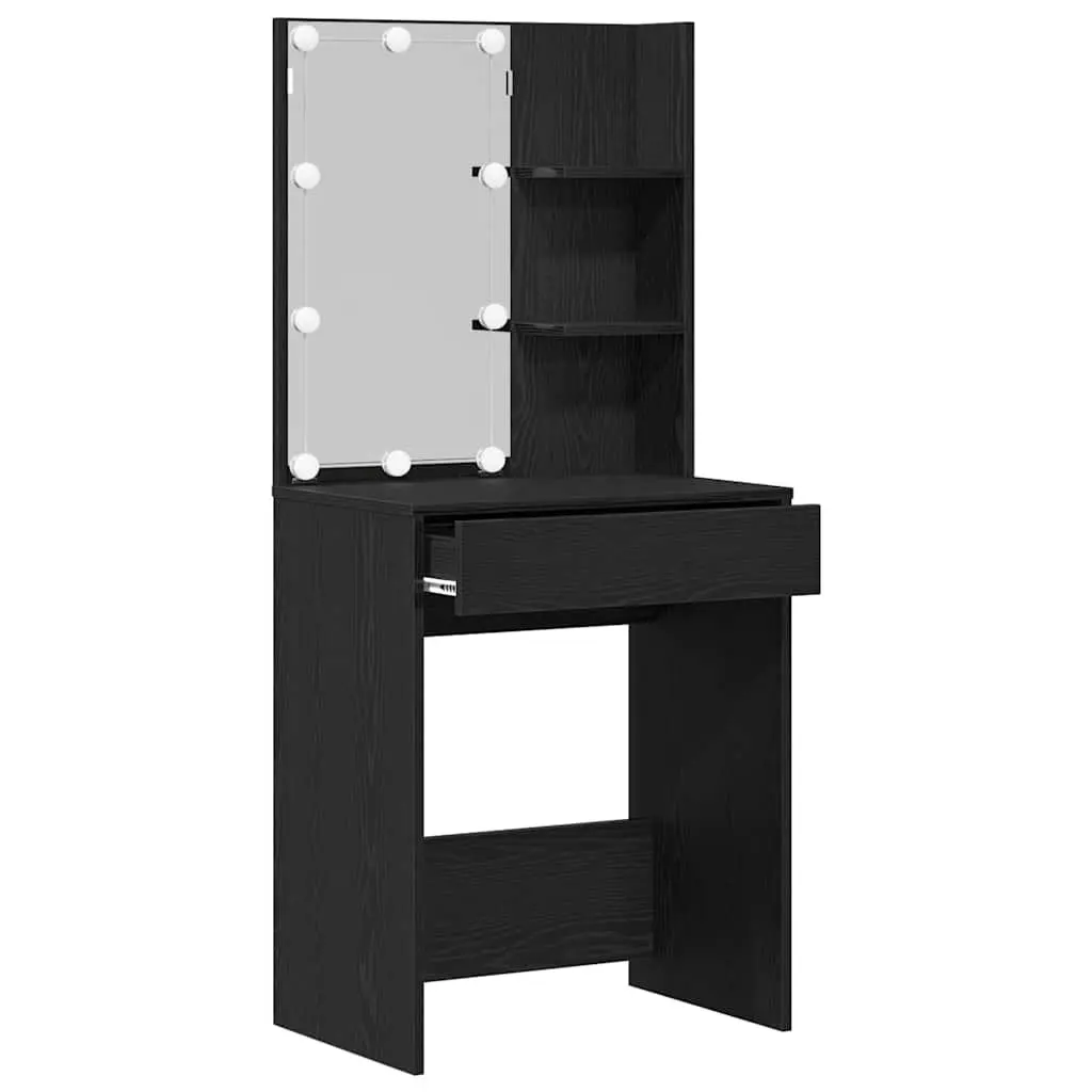 Black Dressing Table with Storage Solutions