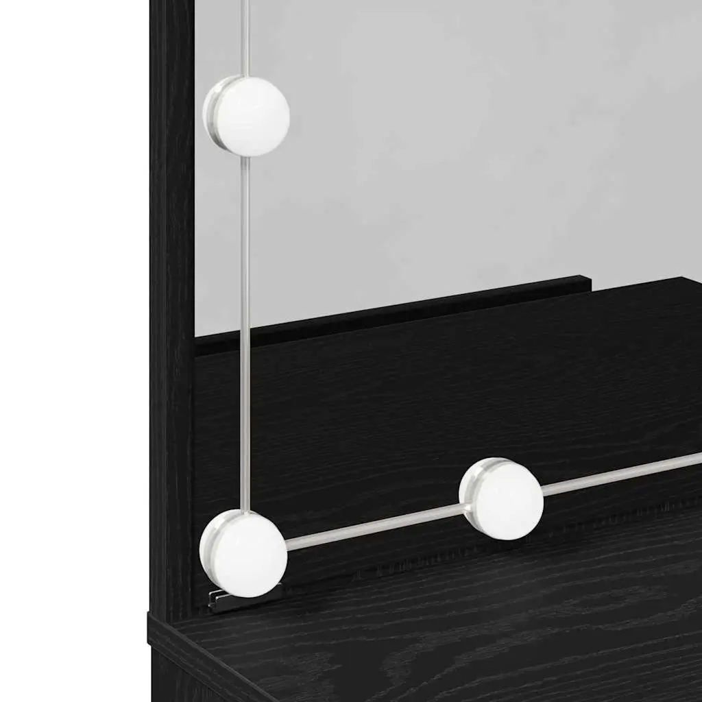 Black Dressing Table with Storage Solutions