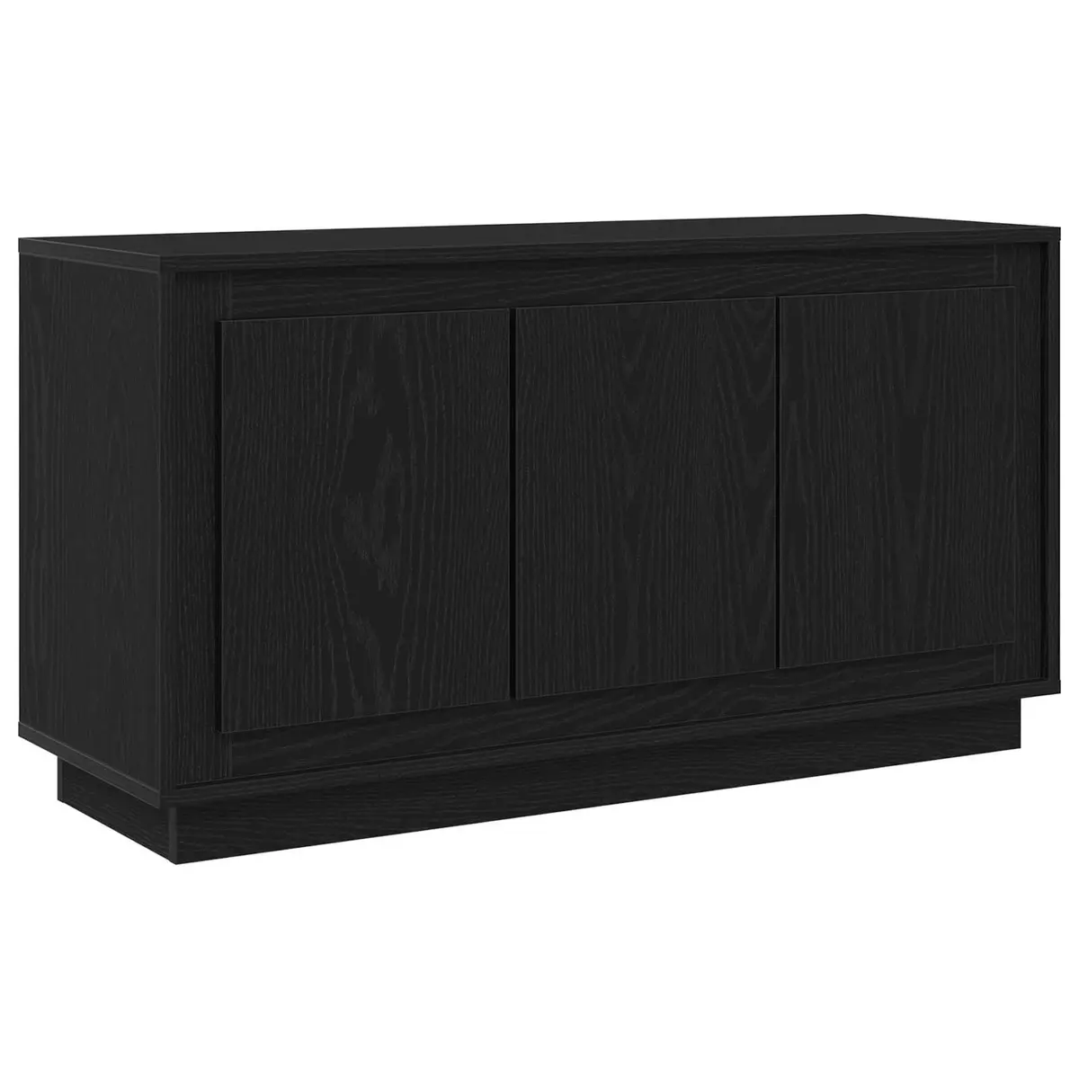 Sideboard Black Oak 102 x 35 x 55 cm Engineered Wood Storage Cabinet Dining