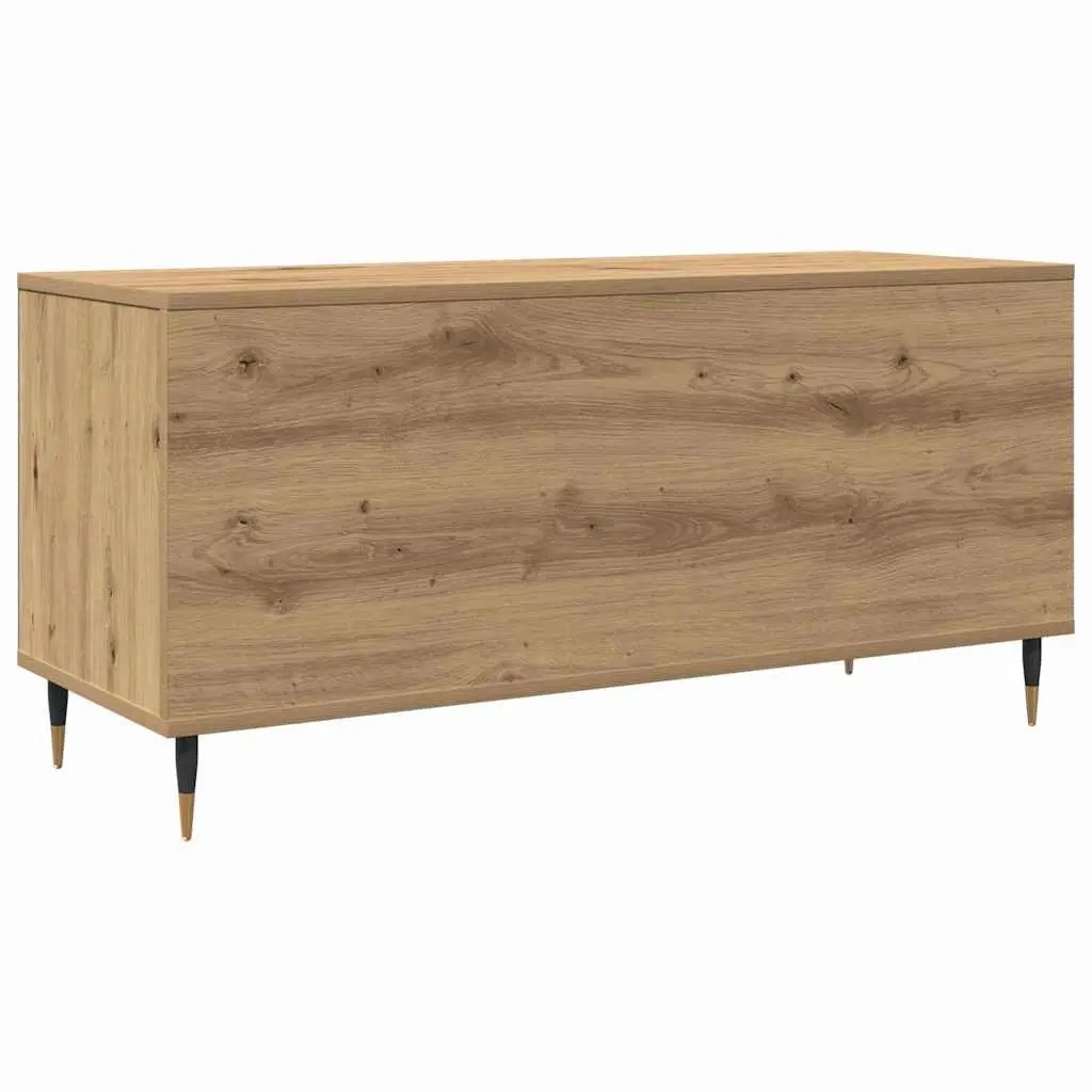Record Cabinet Storage Unit for Vinyl Records Books and Decorative Items 100 x 38 x 48 cm Brown Engineered Wood