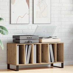 Durable Brown Media Storage Cabinet for Practical Use