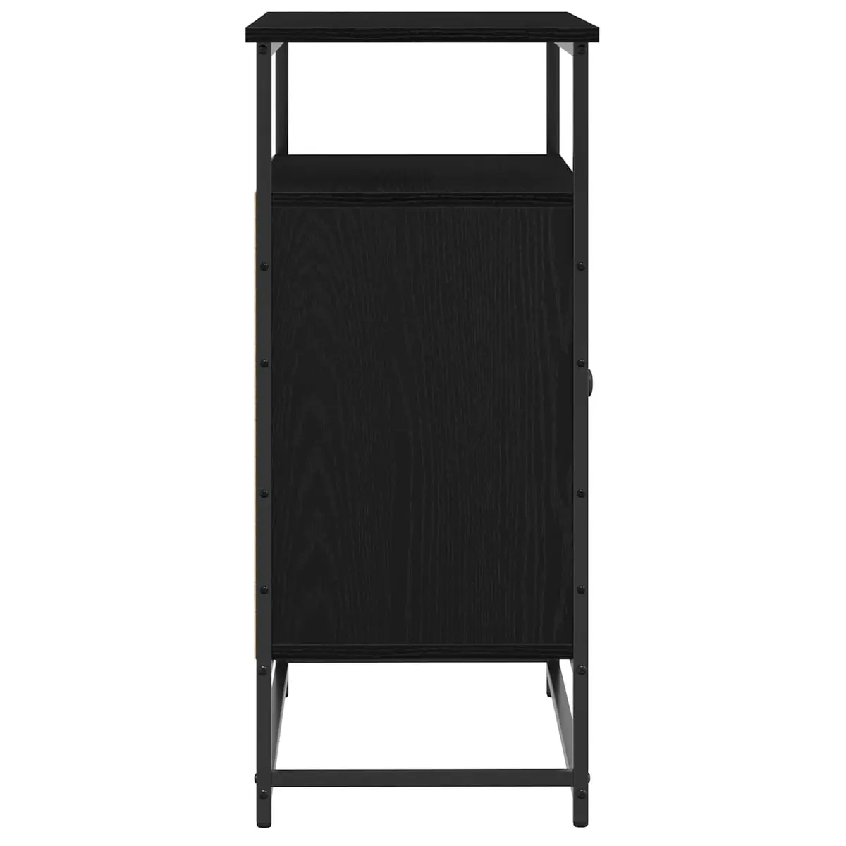 Sideboard Black Storage Cabinet Modern Dining Living Room Buffet Cupboard