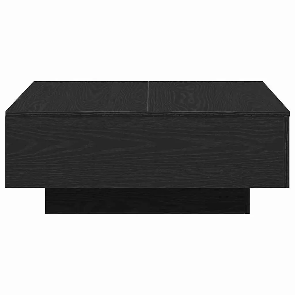 Coffee Table Modern Living Room 80x80x31cm Black Oak