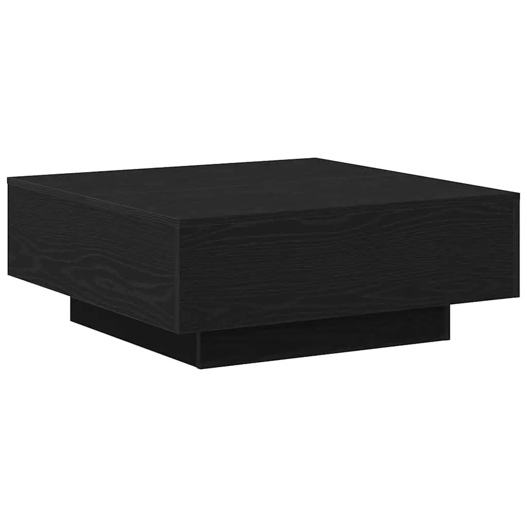 Coffee Table Modern Living Room 80x80x31cm Black Oak