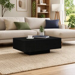 Reliable Black Oak Coffee Table with Modern Design