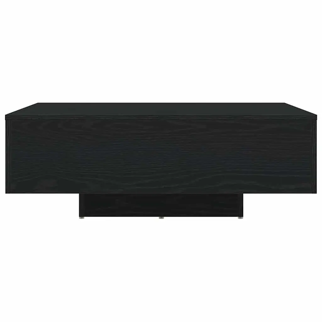 Coffee Table Modern Engineered Wood 85x55x31cm Black Oak with LED Lights