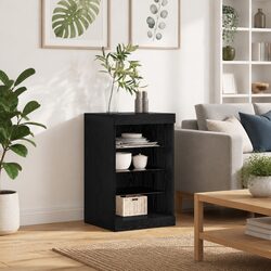 Value-Driven Modern LED Sideboard with Glass Shelves