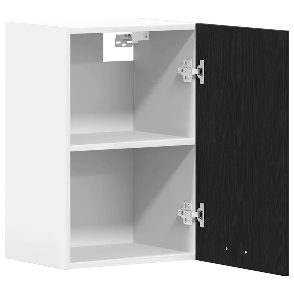 Hanging Cabinet Wall-Mounted Storage 40x31x60 cm Black Oak