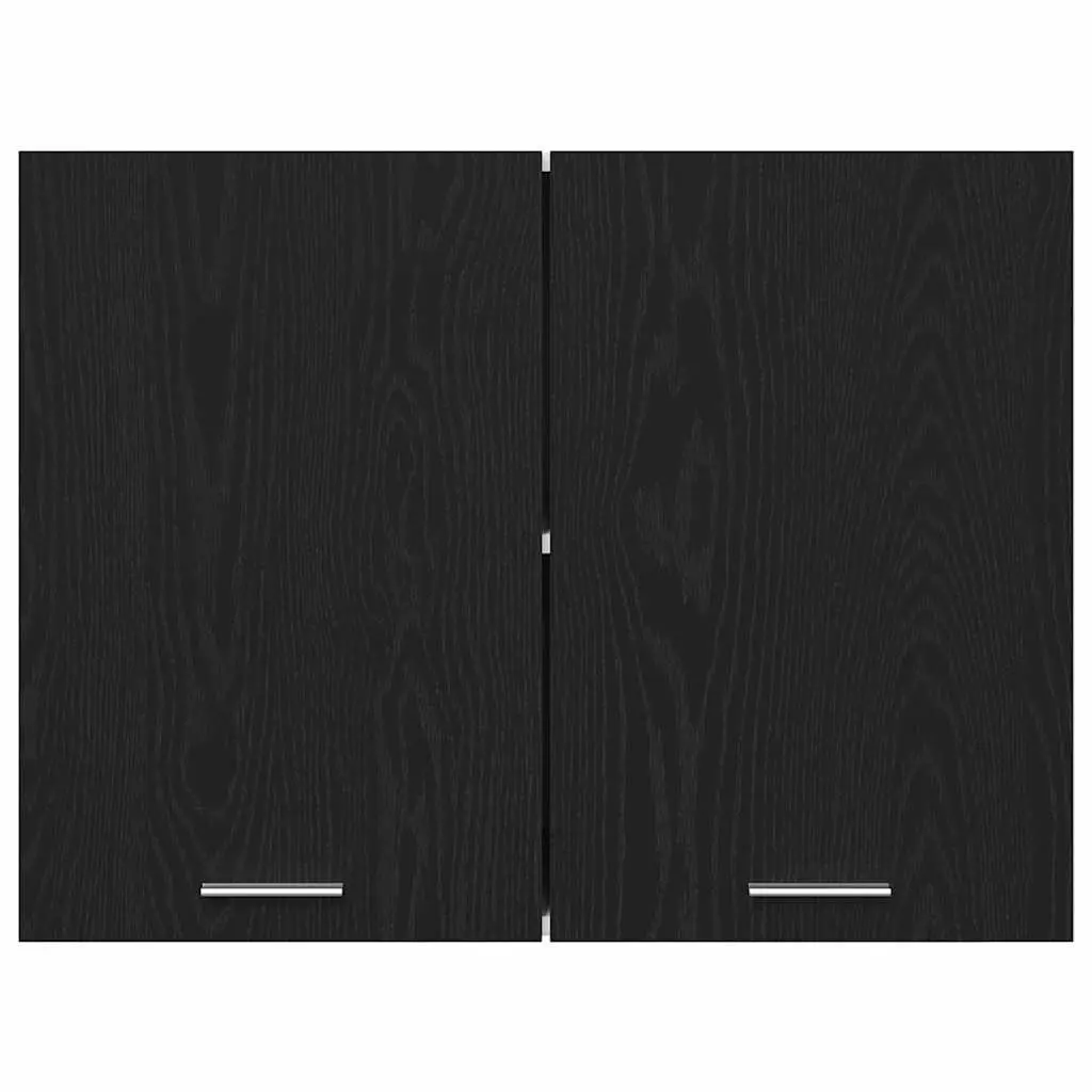 Hanging Kitchen Cabinet Modern Storage Black Oak 80x31x60cm Engineered Wood