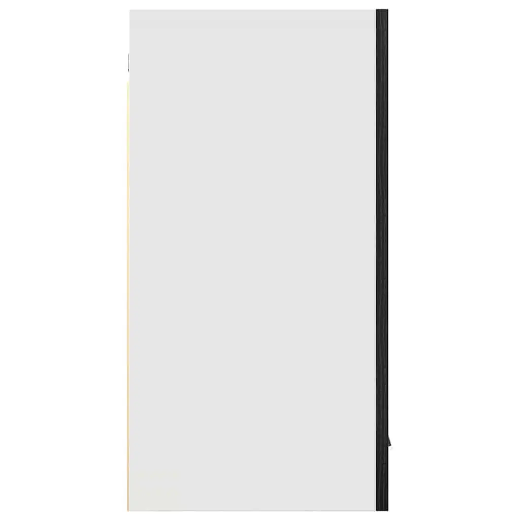 Hanging Cabinet Black Oak Modern Storage Engineered Wood 80x31x60cm