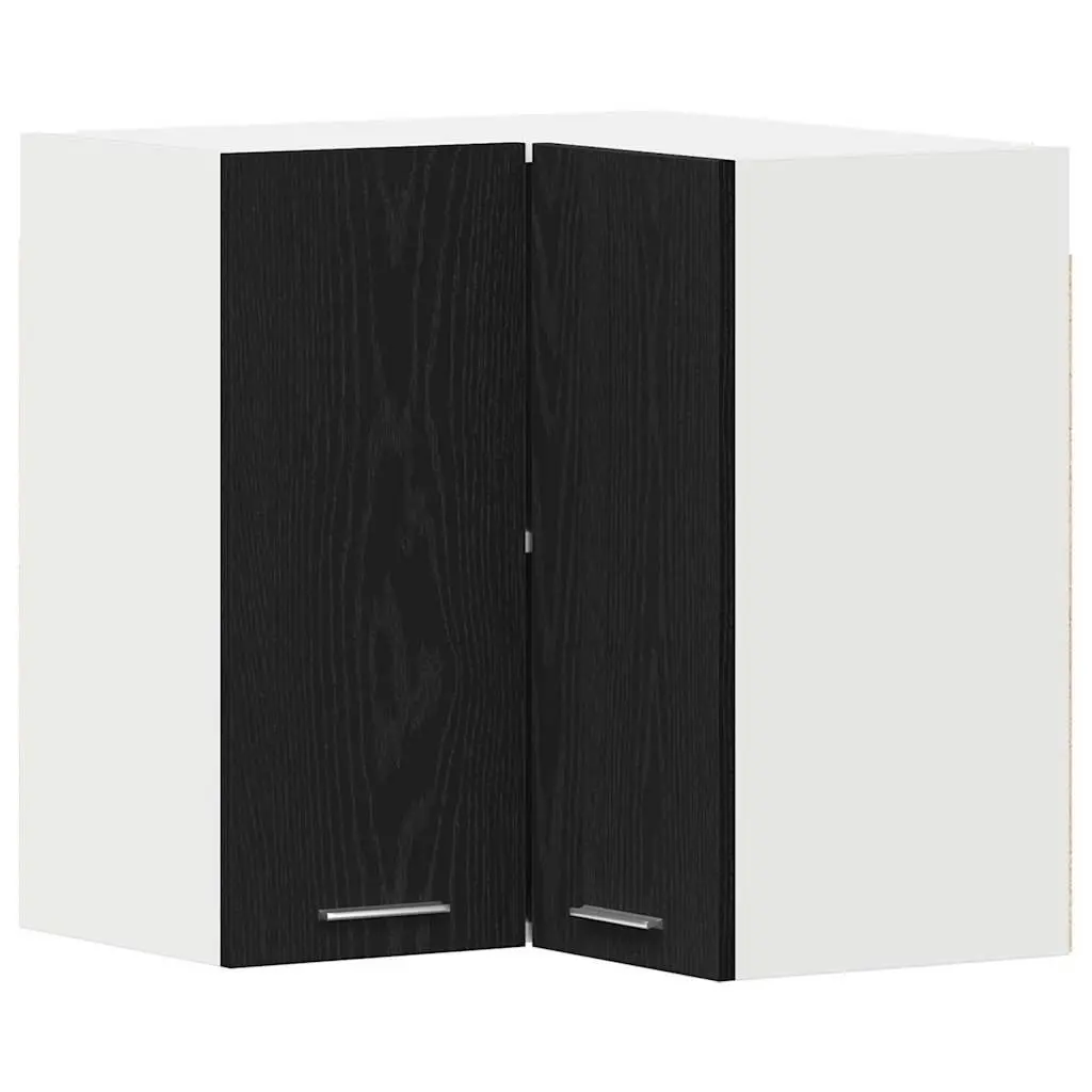 Black Wall-Mounted Kitchen Cabinet for Efficiency