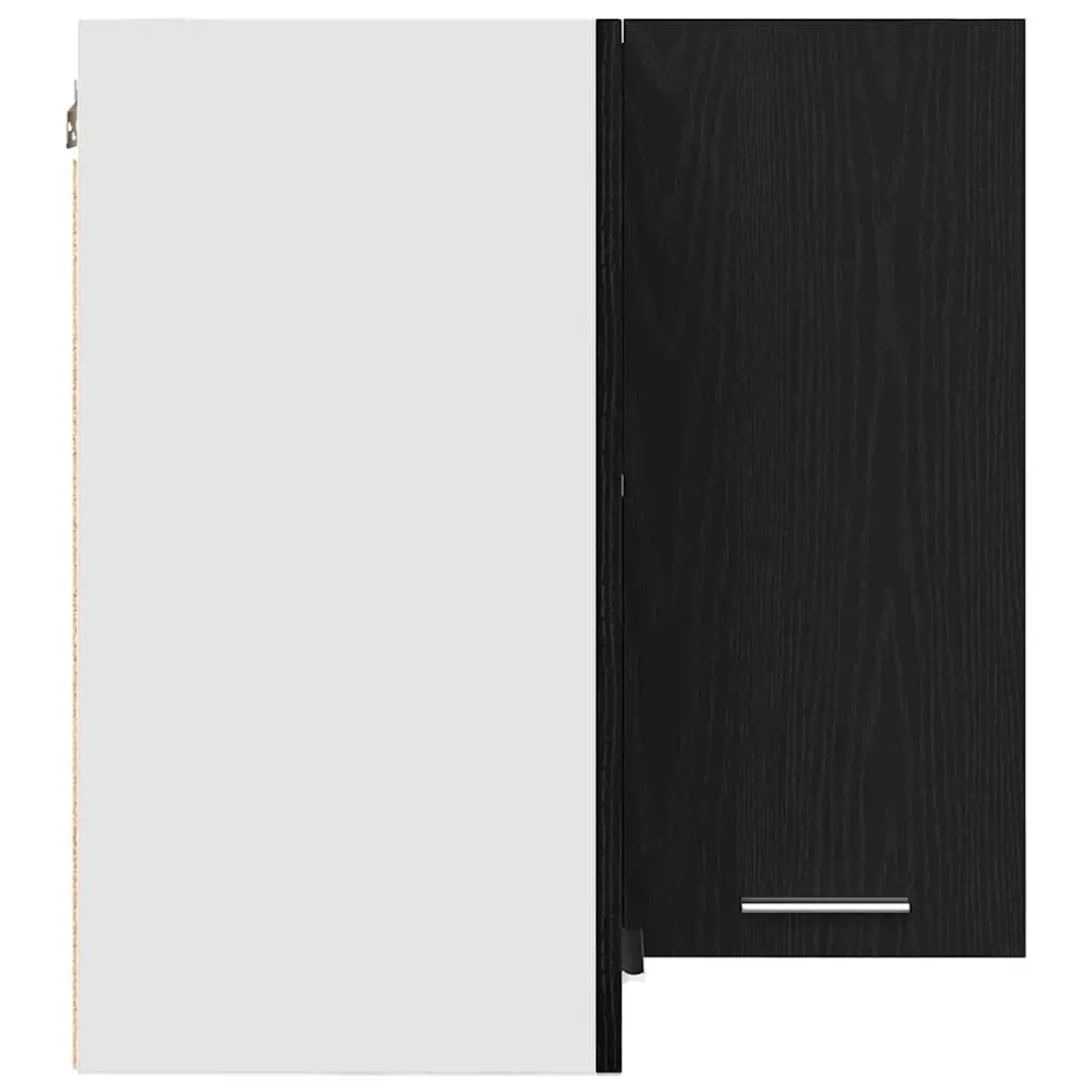 Black Wall-Mounted Kitchen Cabinet for Efficiency