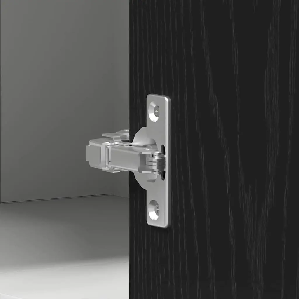 Black Wall-Mounted Kitchen Cabinet for Efficiency