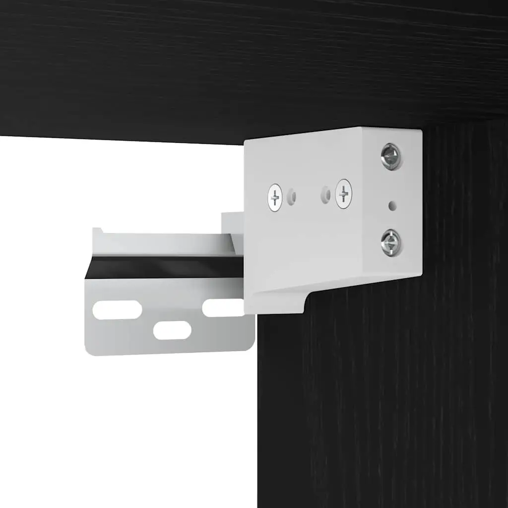 Black Wall-Mounted Kitchen Cabinet for Efficiency