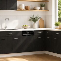 Your Practical Solution: Black Oak Dishwasher Panel