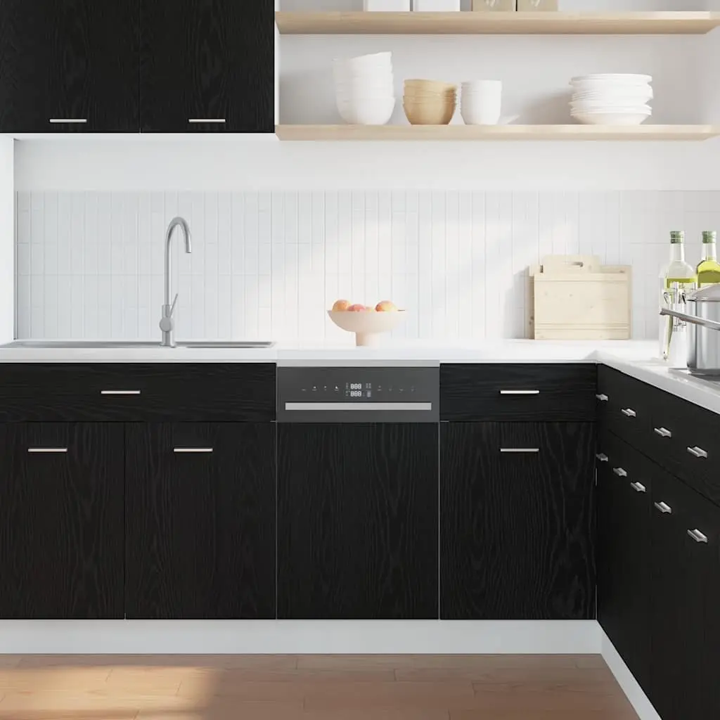 Black Oak Dishwasher Panel