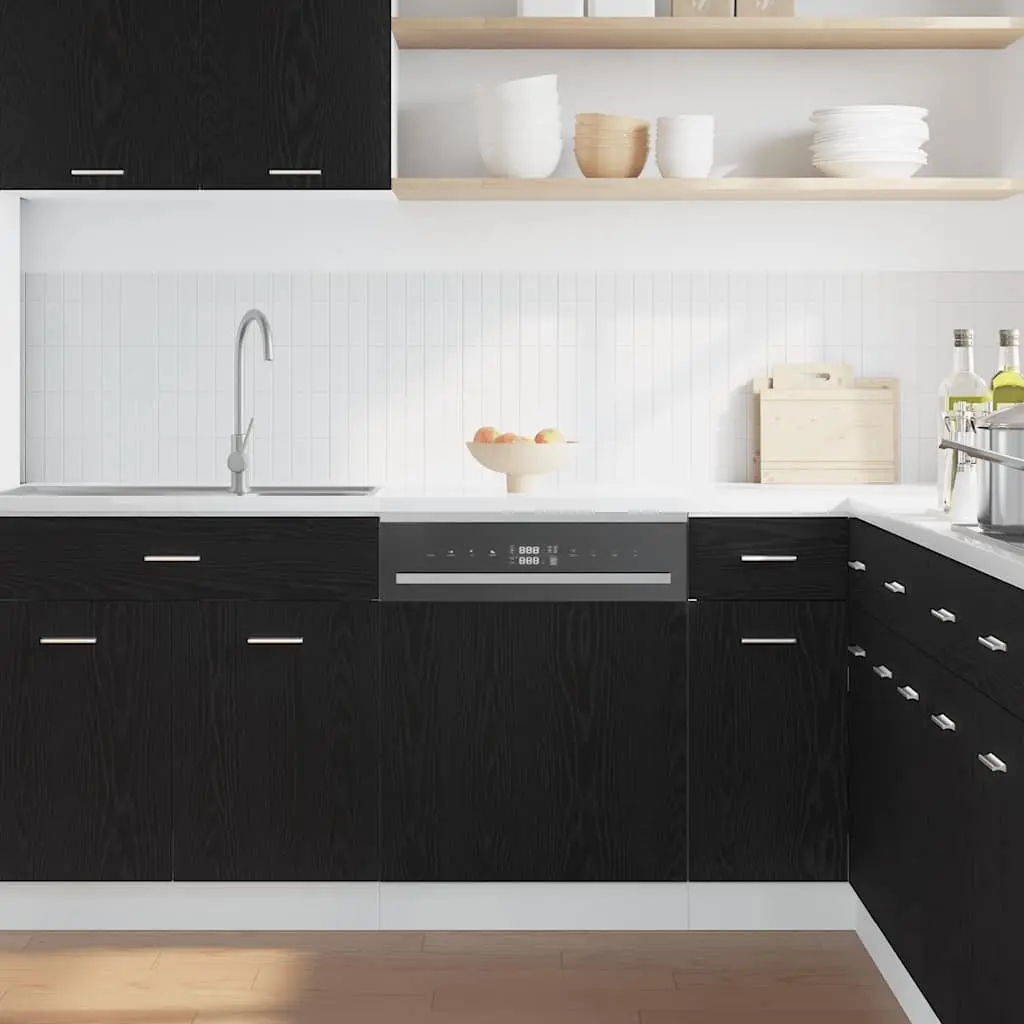 60cm Black Oak Dishwasher Panel for Long-lasting Use