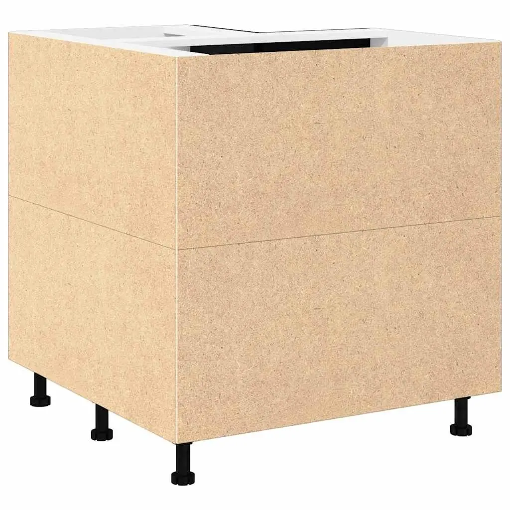 Hanging Kitchen Cabinet Black Oak Modern Storage 75.5 x 75.5 x 80.5cm