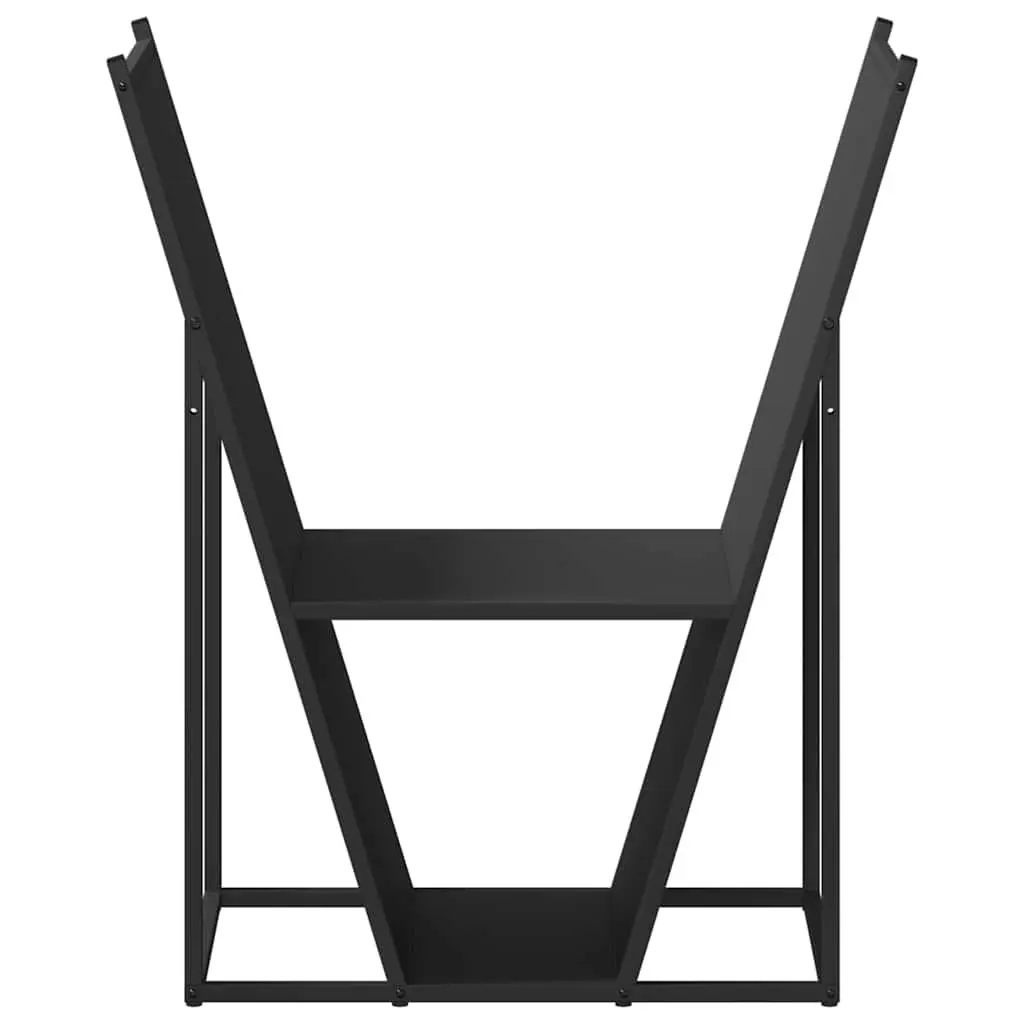 Firewood Rack Log Storage Holder Large Capacity Cold-rolled Steel Black