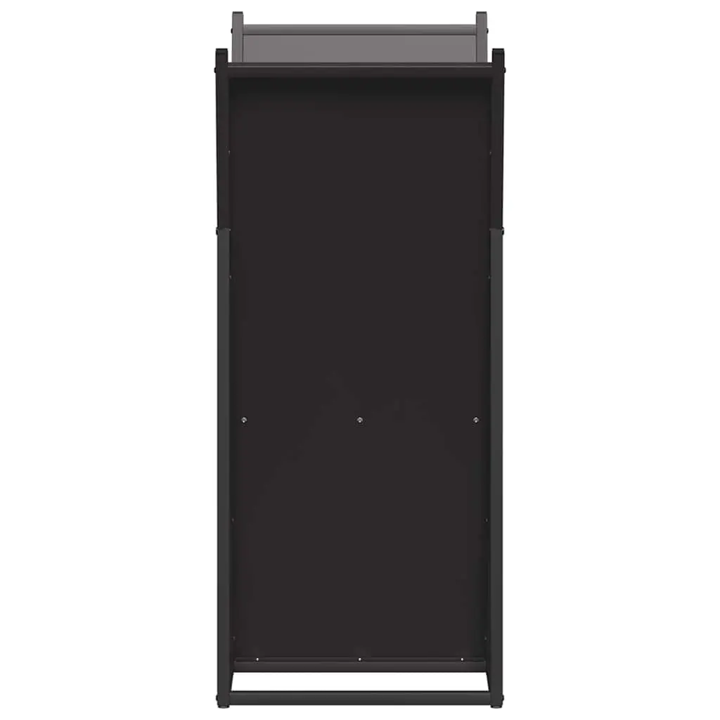 Firewood Rack Log Storage Holder Large Capacity Cold-rolled Steel Black