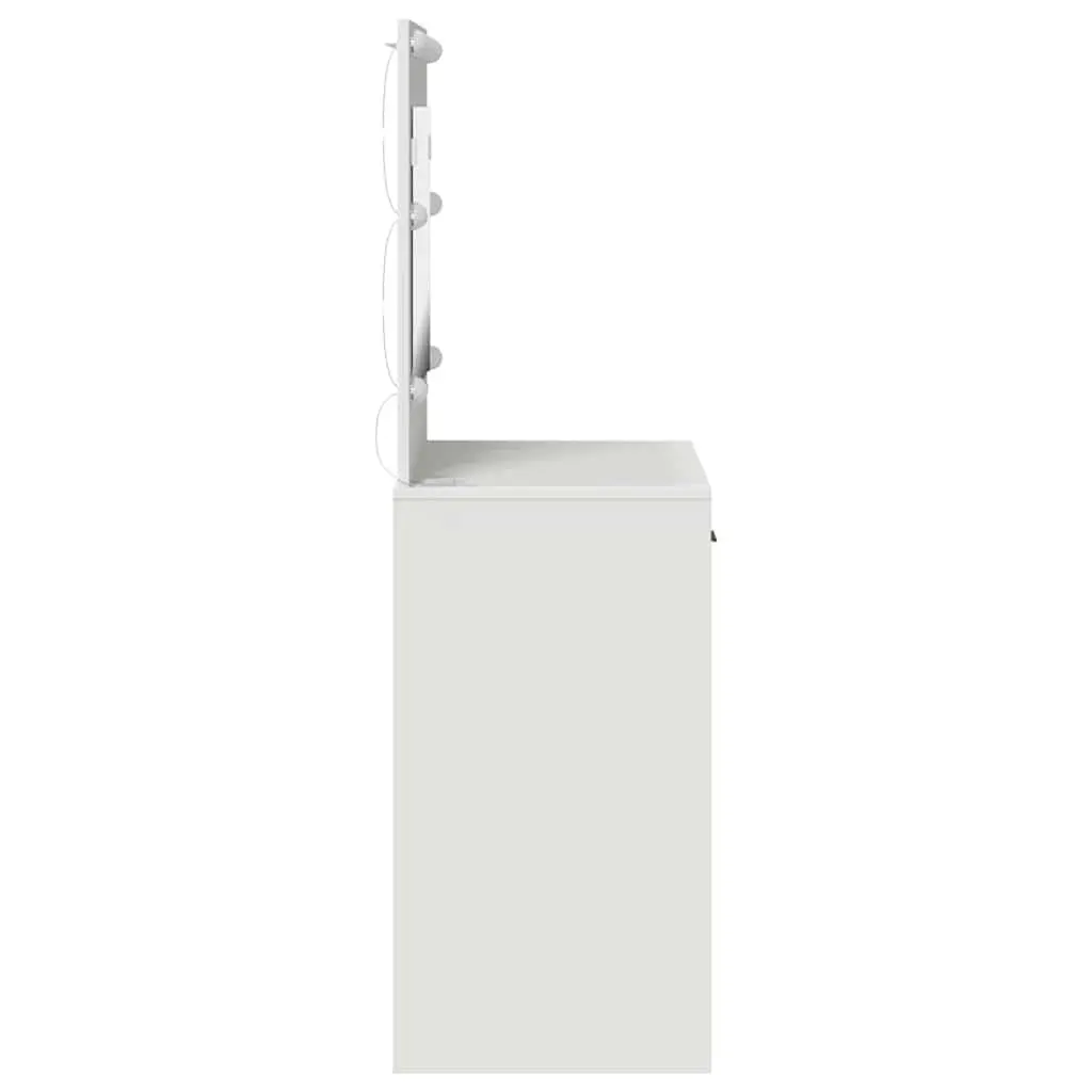 Dressing Table Bedroom Vanity White LED Lights Storage Drawers 78.5 x 41 x 135 cm