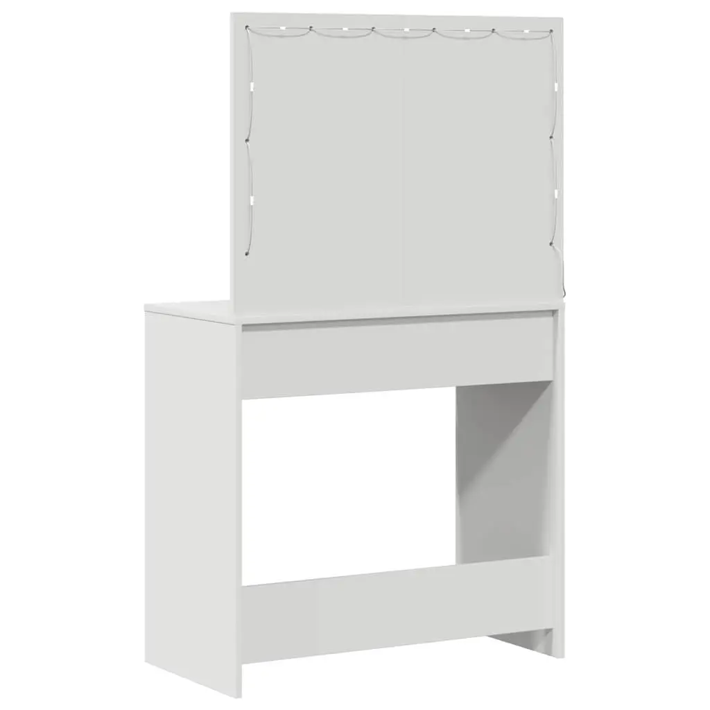 Dressing Table Bedroom Vanity White LED Lights Storage Drawers 78.5 x 41 x 135 cm