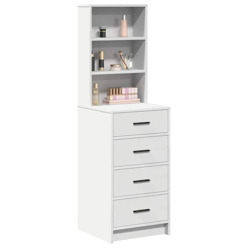 Highboard White 40 x 41 x 135 cm Buffet Sideboard Storage Cabinet Dining Room