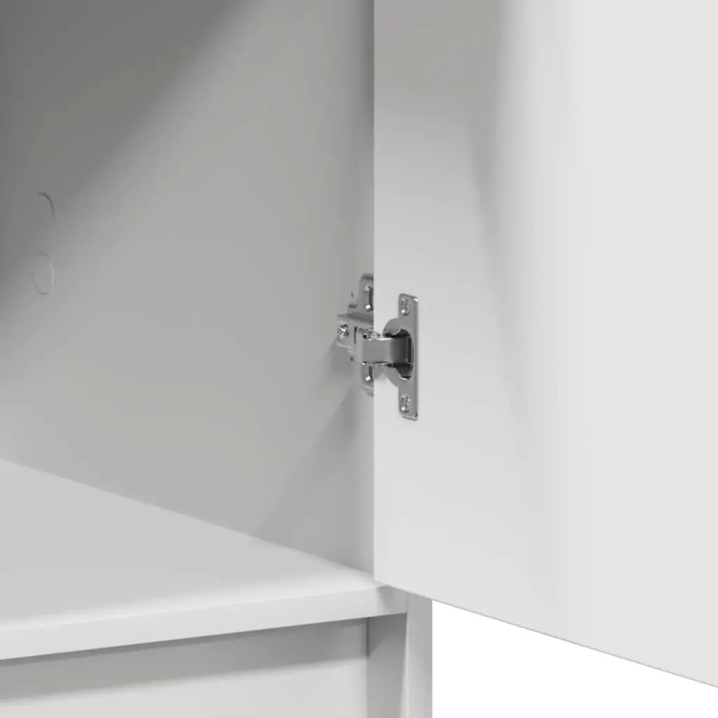 Highboard Storage Cabinet White 40 x 40.5 x 135cm Modern Furniture