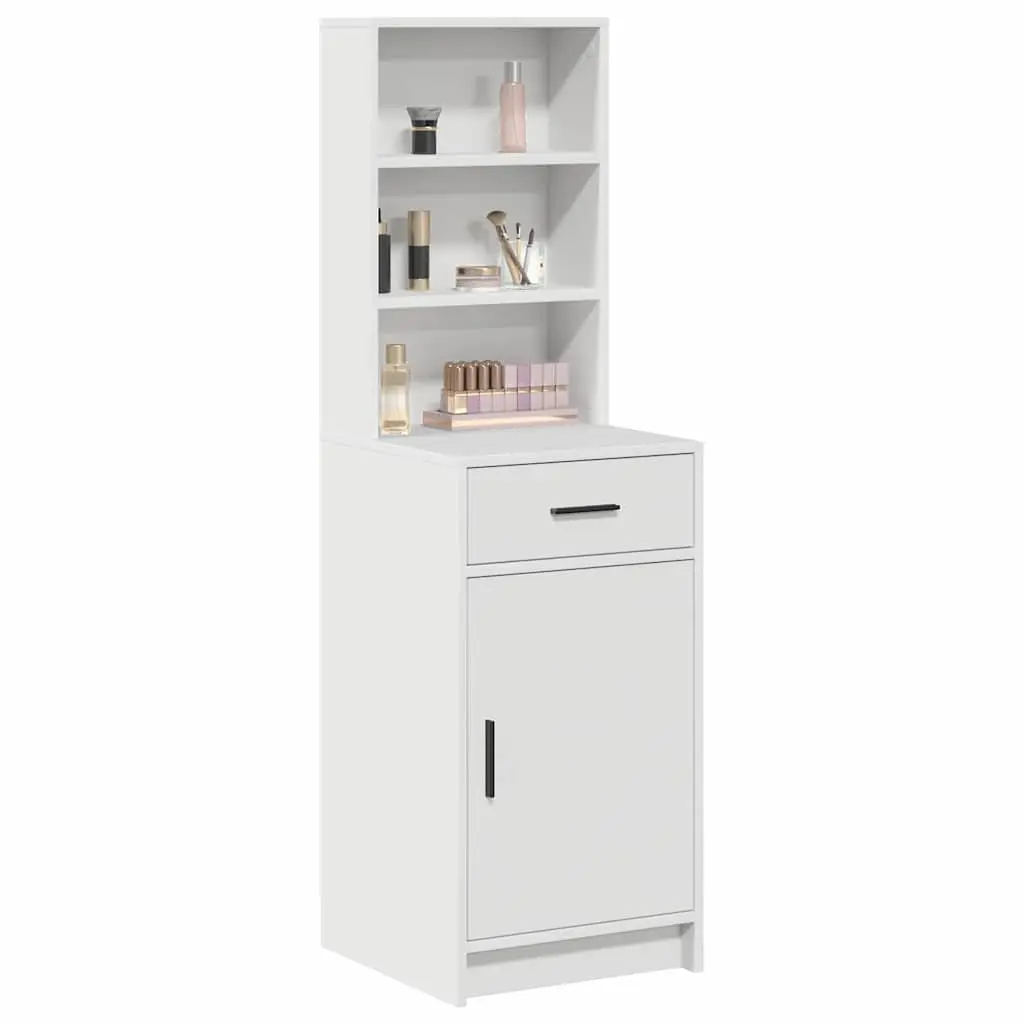 Highboard Storage Cabinet White 40 x 40.5 x 135cm Modern Furniture