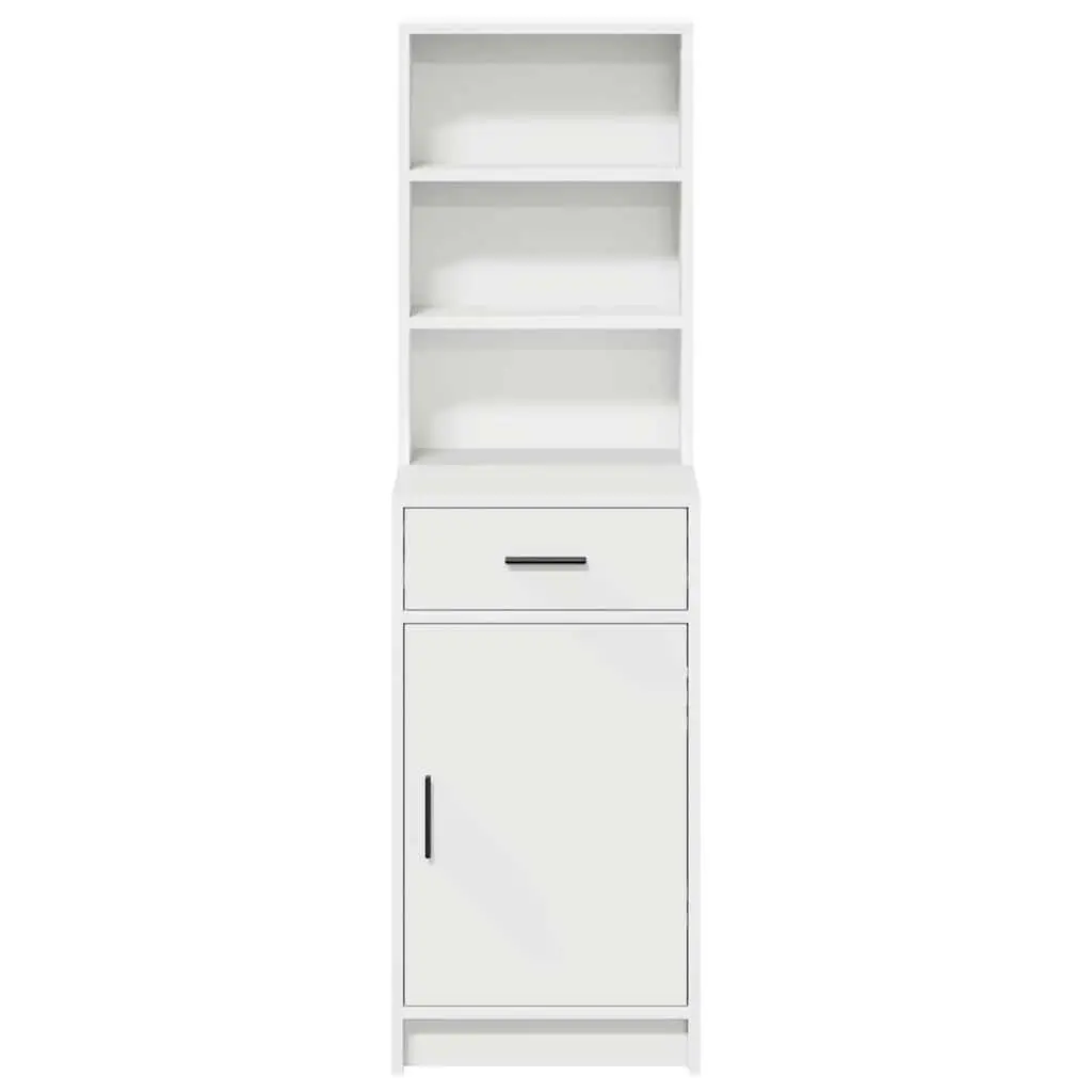 Highboard Storage Cabinet White 40 x 40.5 x 135cm Modern Furniture