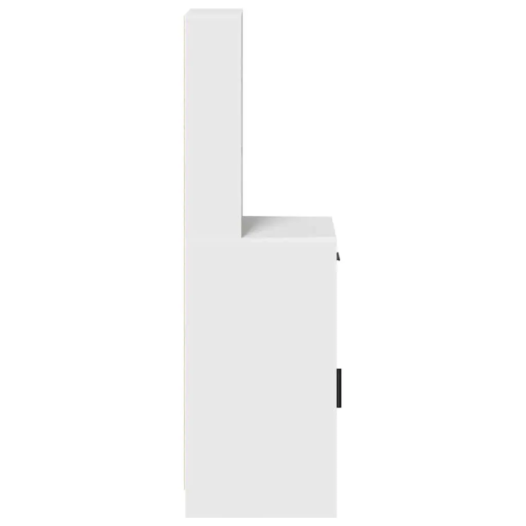 Highboard Storage Cabinet White 40 x 40.5 x 135cm Modern Furniture