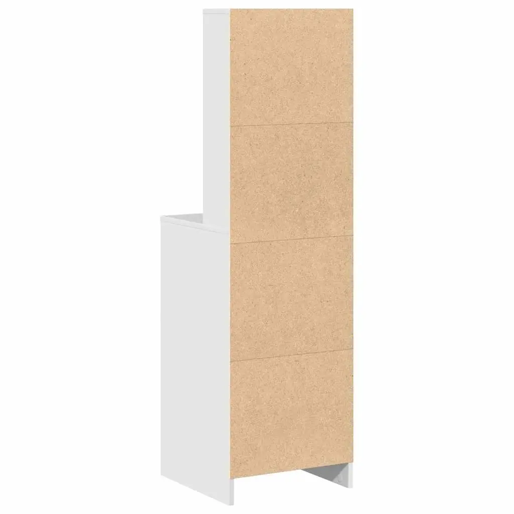 Highboard Storage Cabinet White 40 x 40.5 x 135cm Modern Furniture