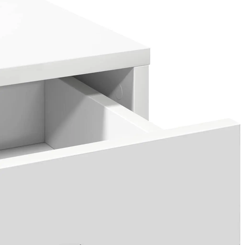 Highboard Storage Cabinet White 40 x 40.5 x 135cm Modern Furniture