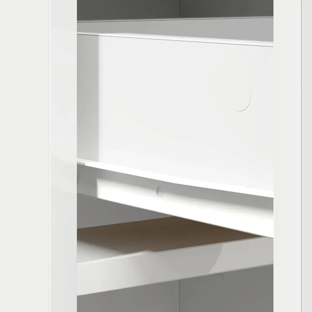 Highboard Storage Cabinet White 40 x 40.5 x 135cm Modern Furniture