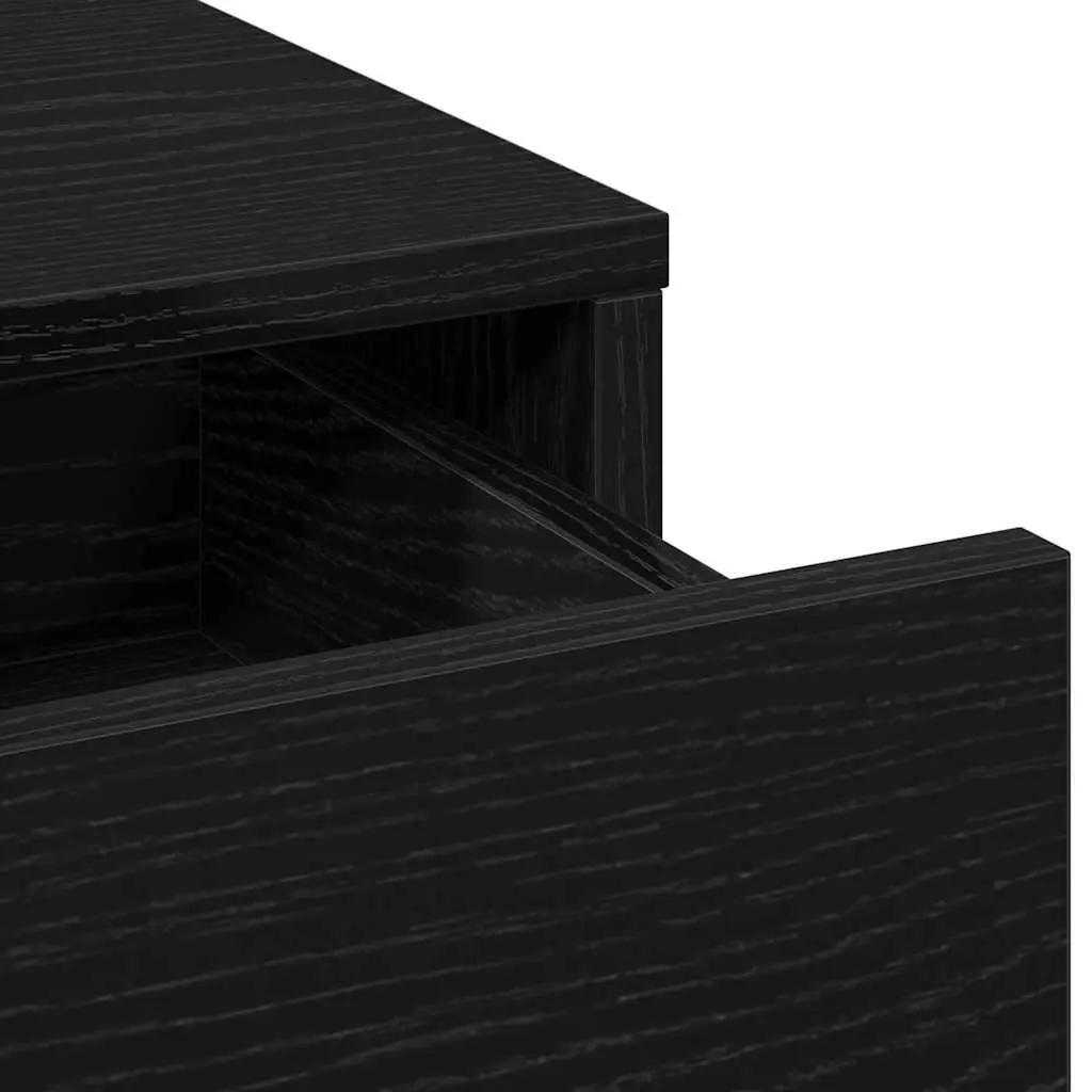 Black Oak Highboard with Ample Storage Capacity