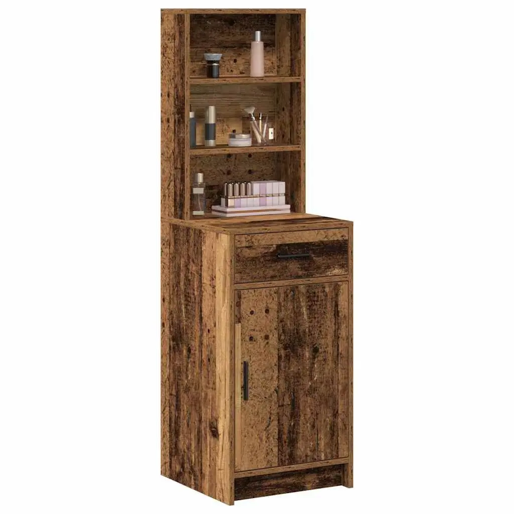 Highboard Old Wood Style Sideboard Buffet Cabinet 135cm Storage Cabinet Brown