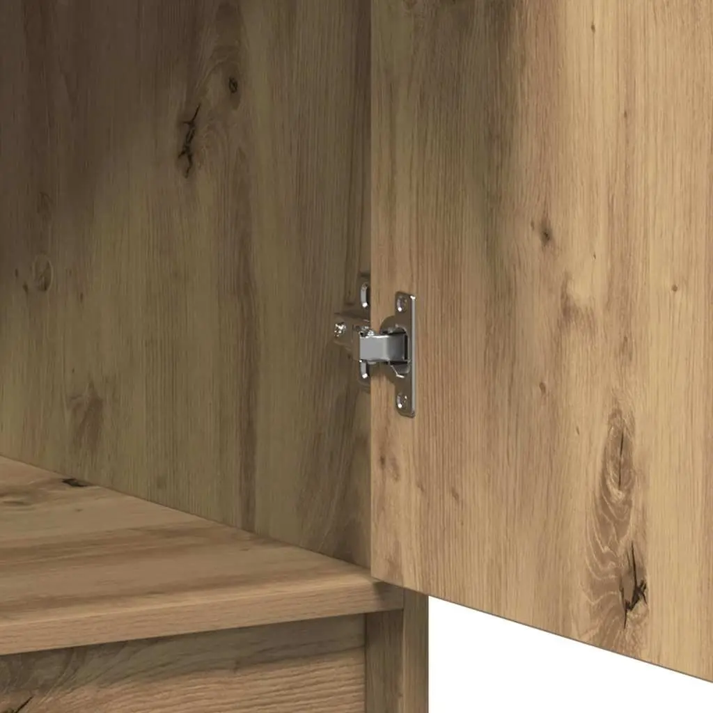 Highboard Storage Cabinet Brown Engineered Wood Dining Room Sideboard 41 x 40 x 135 cm