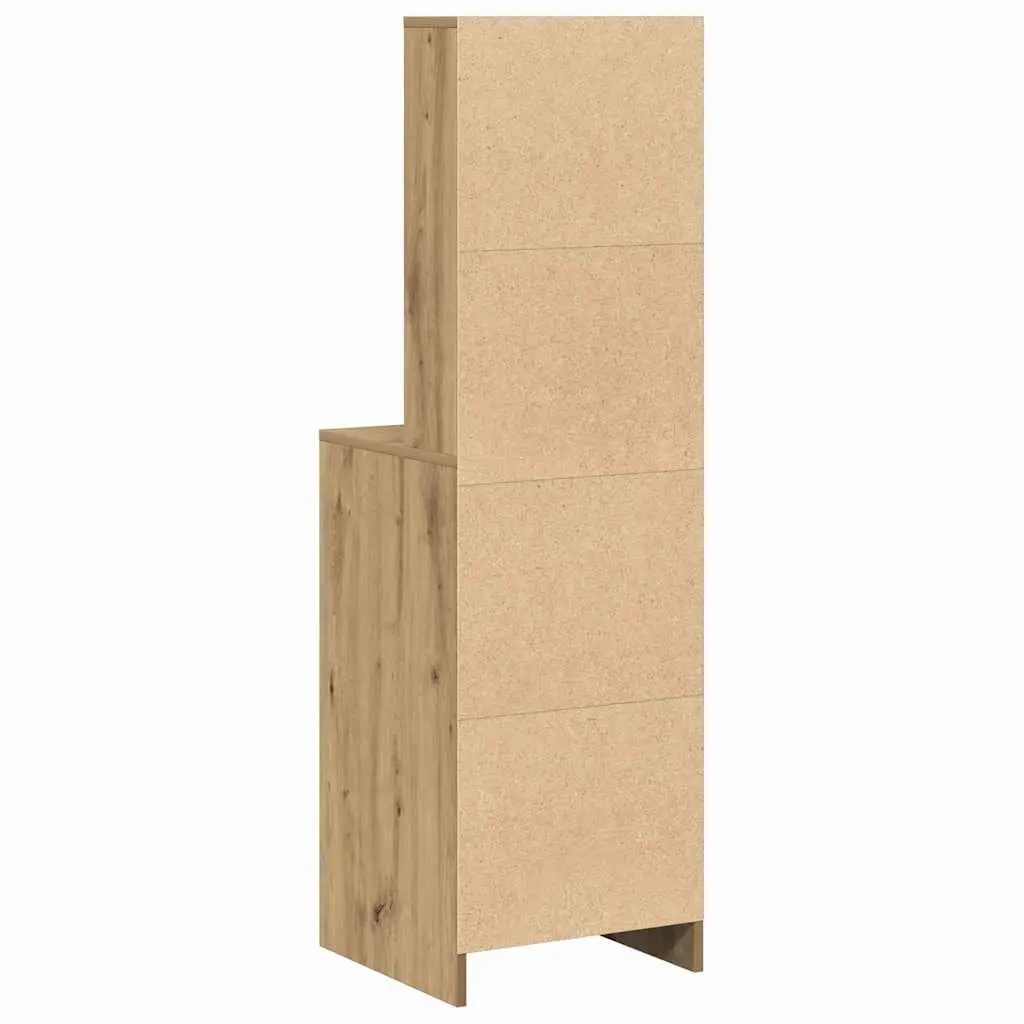 Highboard Storage Cabinet Brown Engineered Wood Dining Room Sideboard 41 x 40 x 135 cm