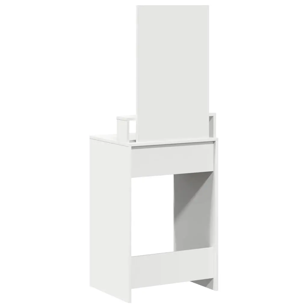Dressing Table Bedroom Vanity Unit with Mirror and Drawers White 50 x 41 x 140 cm