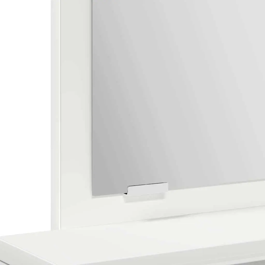 Dressing Table Bedroom Vanity Unit with Mirror and Drawers White 50 x 41 x 140 cm