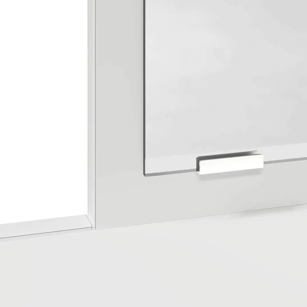 Dressing Table Vanity Unit Storage with Mirror 100 x 41 x 140 cm White