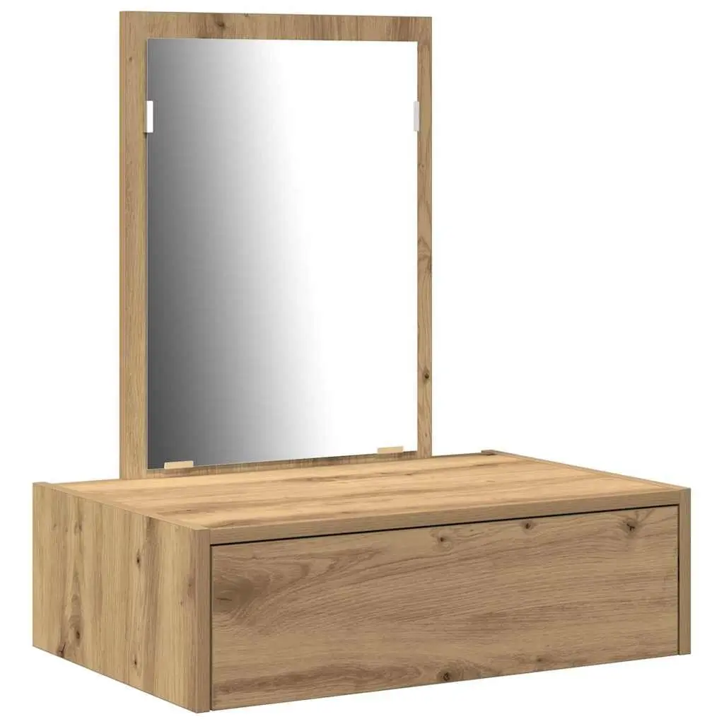 Brown Dressing Table with Storage Drawers
