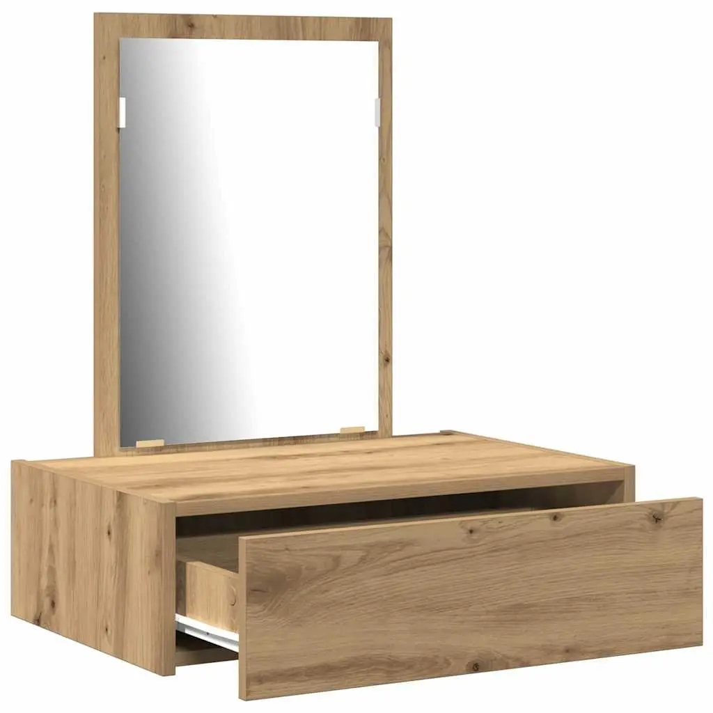 Brown Dressing Table with Storage Drawers